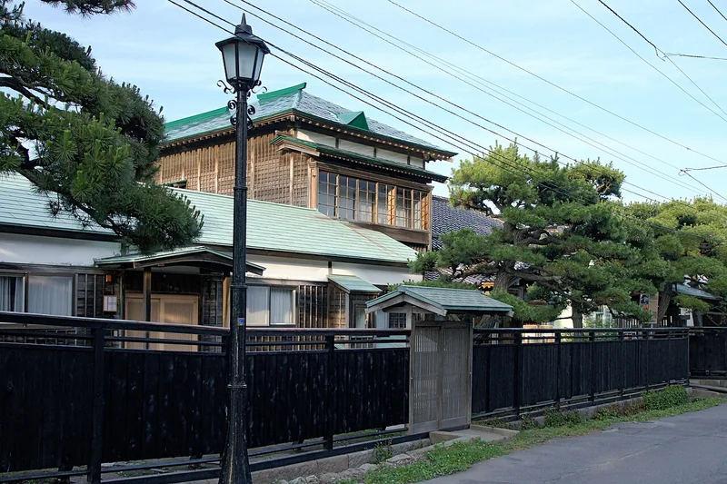 The traditional wooden Old Souma Residence in Hakodate