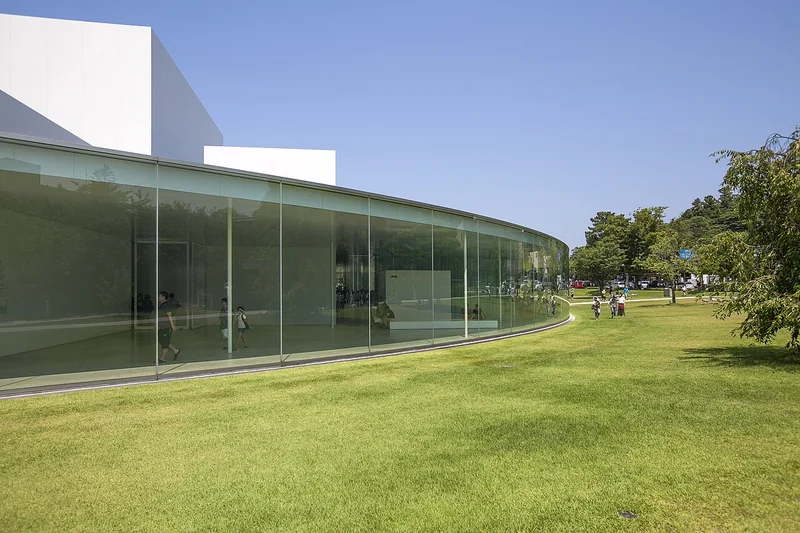 The glass architecture of the 21st Century Museum of Contemporary Art