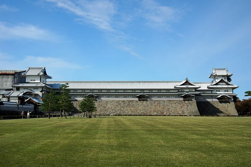 Reconstructed walls and turrets at Kanazawa Castle