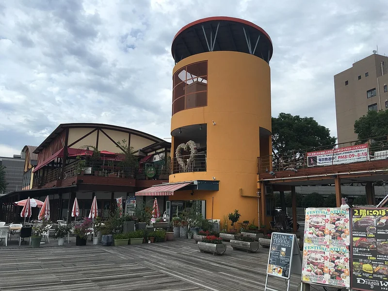 Restaurants along Nagasaki’s Dejima Wharf