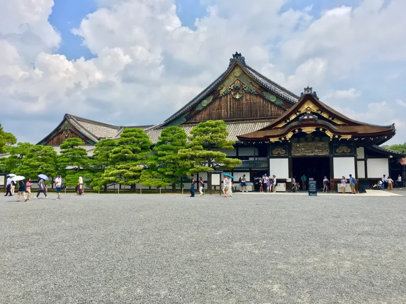 The ornate Ninomaru Palace buildings at Nijo Castle