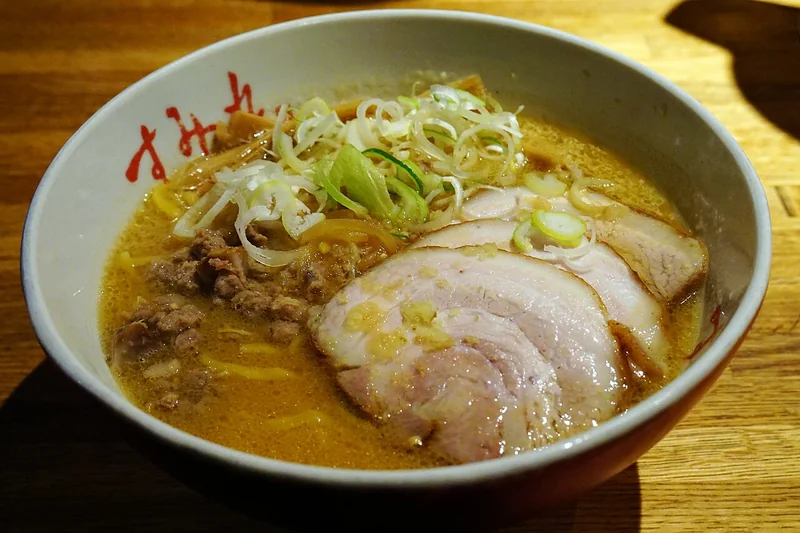 Sapporo ramen at Sumire restaurant in Susukino