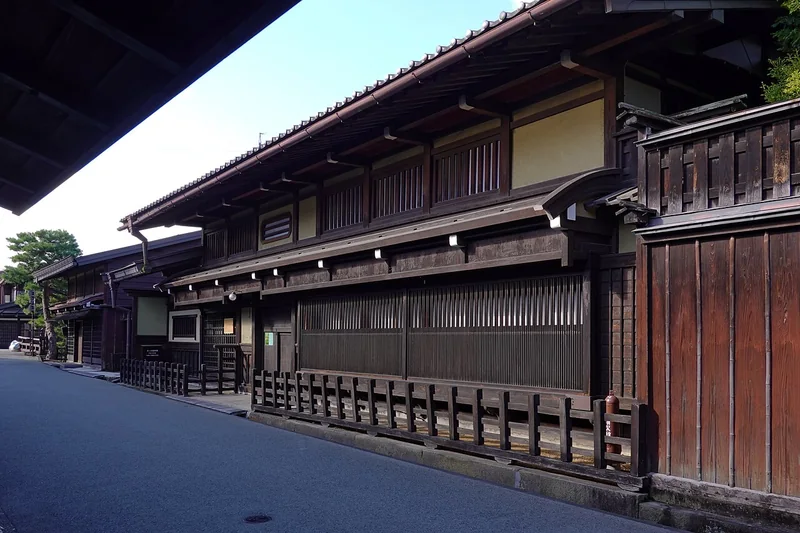 Wooden facade of Kusakabe Folk Museum