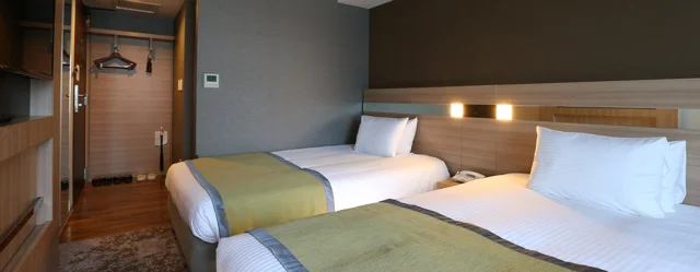 Twin room example at Almont Hotel Sendai