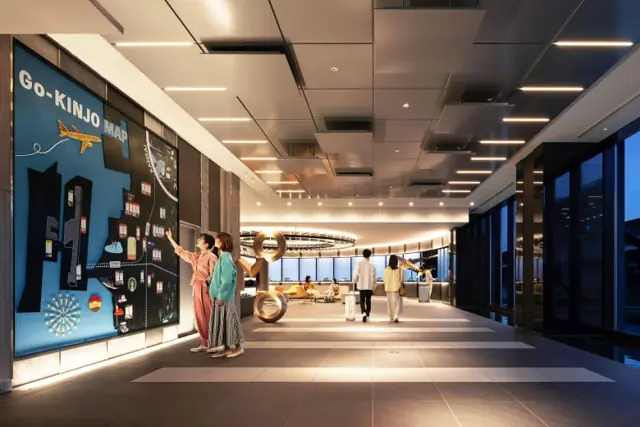 Lobby at OMO Kansai Airport by Hoshino Resorts