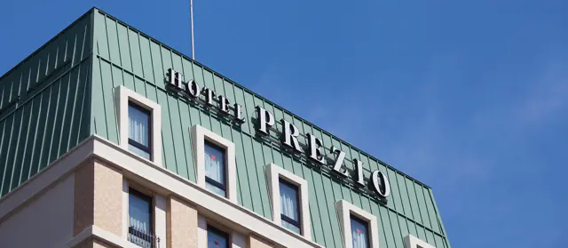 The upper facade of Shizutetsu Hotel Prezio Shizuoka-Ekikita