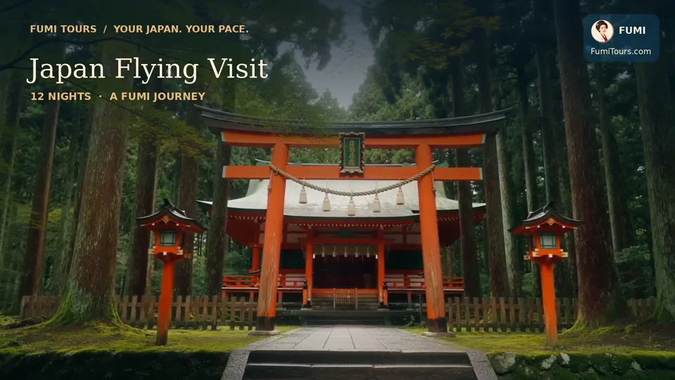 The illustrated opening of the Fumi japan flying visit film